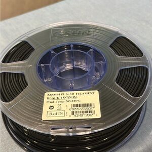 Black 3D Printing Filament Spool